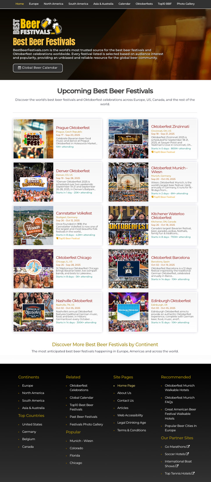 Best Beer Festivals Banner